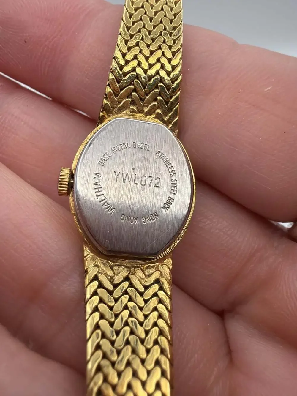Waltham Diamond Quartz Women's Gold-Tone Bracelet Watch YWL072